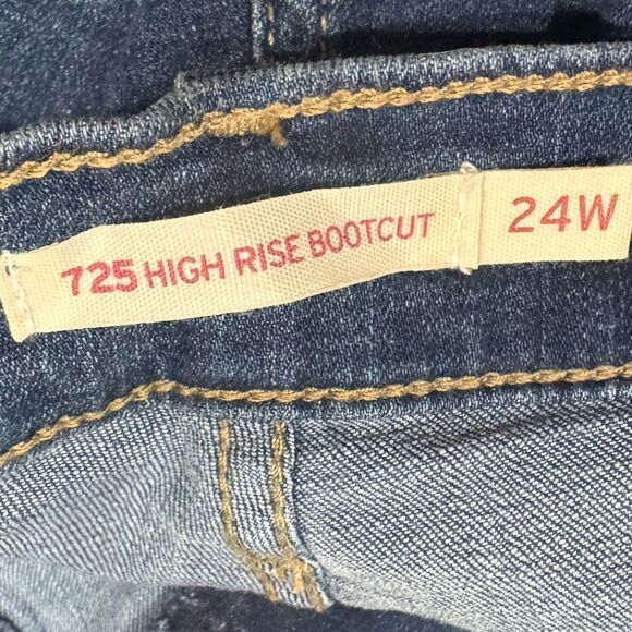 Levi’s 725 High Rise Bootcut Jeans Women’s 24W - Picture 3 of 6